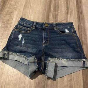 Dark Denim Shorts